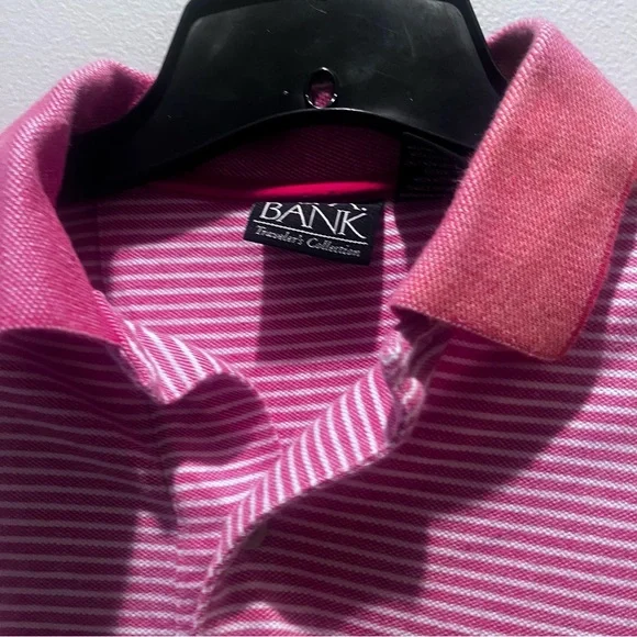 Jos. A. Bank Traveler’s Collection Red & White Stripe Polo Men’s Small S - Picture 2 of 4